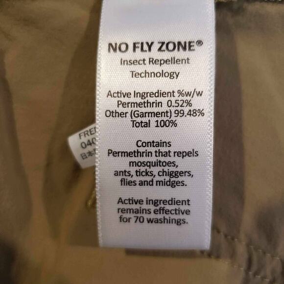 LL Bean Pants Women’s Size 10 Straight Leg Outdoor Hiking Khaki Tan Nylon - Picture 9 of 11